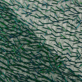 Green Tulle with Embroidered Bugle Beads - Ribes y Casals