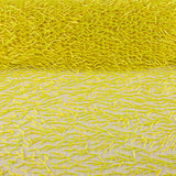 Yellow Tulle with Embroidered Bugle Beads - Ribes y Casals