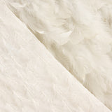 White Viscose Fabric with Feathers - Ribes y Casals