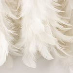 White Viscose Fabric with Feathers - Ribes y Casals