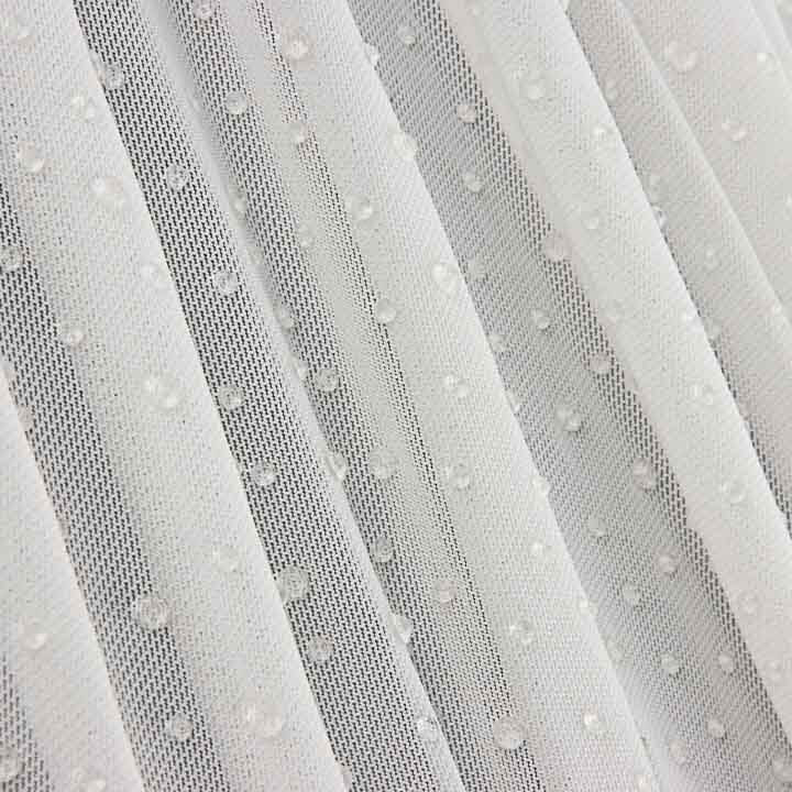 White Stretch Tulle with Waterdrop Effect - Ribes y Casals