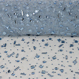 Blue Luxury Tulle with Matching Rhinestones - Ribes y Casals
