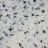 Blue Luxury Tulle with Matching Rhinestones - Ribes y Casals