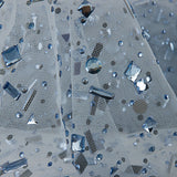 Blue Luxury Tulle with Matching Rhinestones - Ribes y Casals