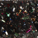 Black Luxury Tulle with Multicoloured Rhinestones - Ribes y Casals
