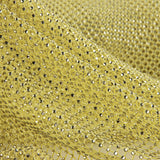 Yellow Net Fabric with Silver Rhinestones - Ribes y Casals