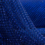 Blue Net Fabric with Shiny Rhinestones - Ribes y Casals
