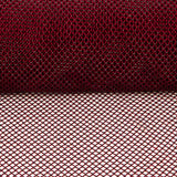 Maroon Net Fabric with Black Rhinestones - Ribes y Casals