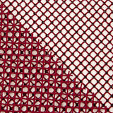 Maroon Net Fabric with Black Rhinestones - Ribes y Casals