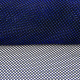 Navy Blue Net Fabric with Shiny Blue Rhinestones - Ribes y Casals