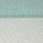 Light Blue Tulle with Iridescent Beading - Ribes y Casals
