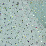 Light Blue Tulle with Iridescent Beading - Ribes y Casals