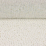White Tulle with Iridescent Beading - Ribes y Casals