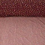 Burgundy Tulle with Iridescent Beading - Ribes y Casals