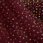 Burgundy Tulle with Iridescent Beading - Ribes y Casals