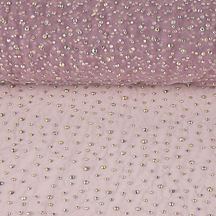 Pale Pink Tulle with Iridescent Beading - Ribes y Casals