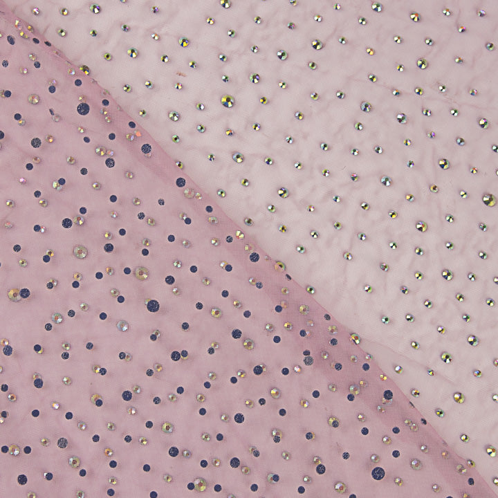 Pale Pink Tulle with Iridescent Beading - Ribes y Casals