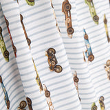 Printed Cotton Fabric Bed Sheet with Racing Cars - Ribes y Casals