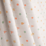 Cotton Fabric Sheet with Stars and Polka Dots Print - Ribes y Casals