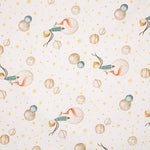 Printed Cotton Fabric Bed Sheet: The Little Prince and the Planets - Ribes y Casals
