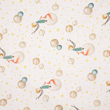 Printed Cotton Fabric Bed Sheet: The Little Prince and the Planets - Ribes y Casals