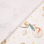 Printed Cotton Fabric Bed Sheet: The Little Prince and the Planets - Ribes y Casals