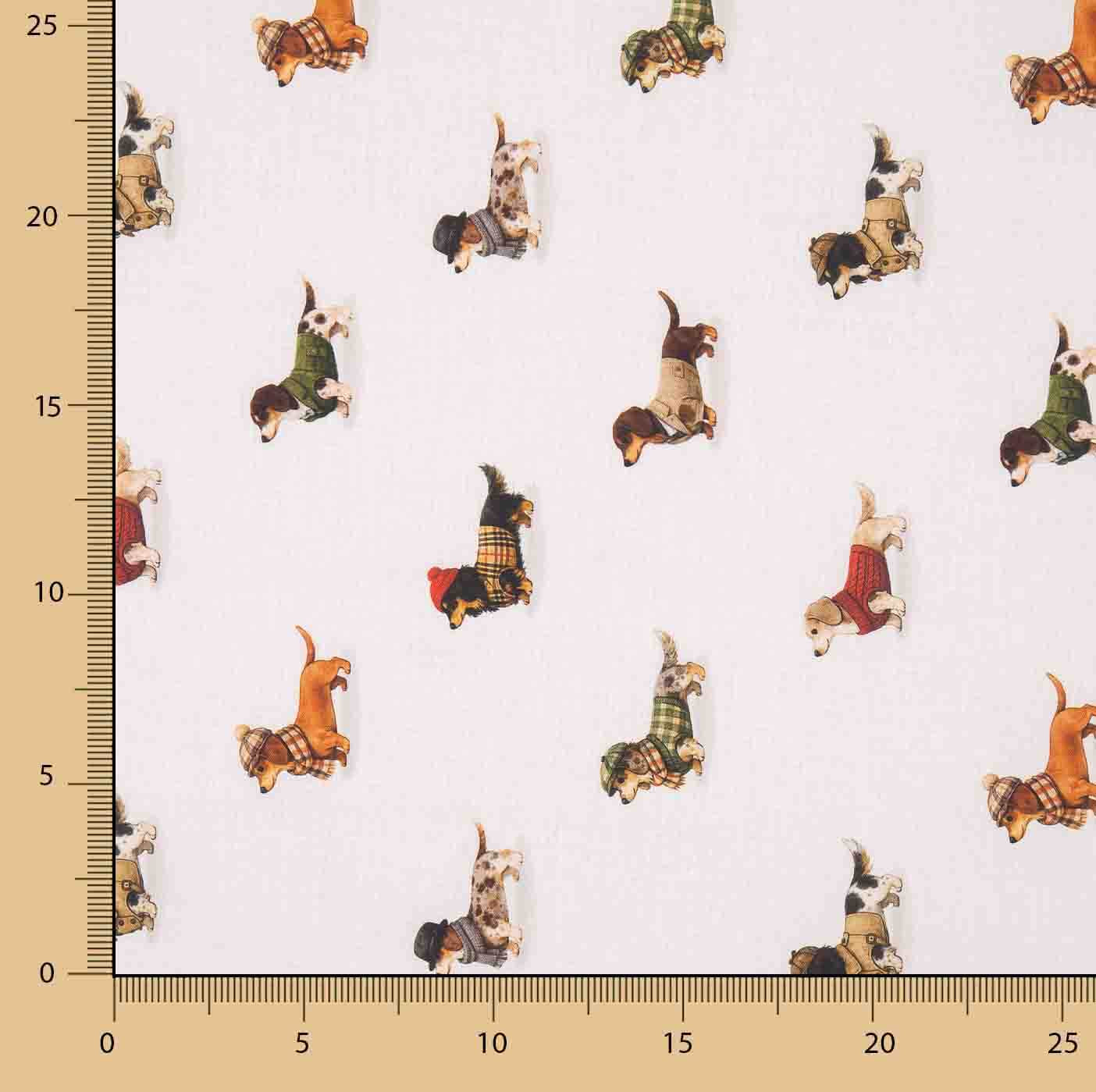 Cotton Fabric Sheet with Puppy Print - Ribes y Casals