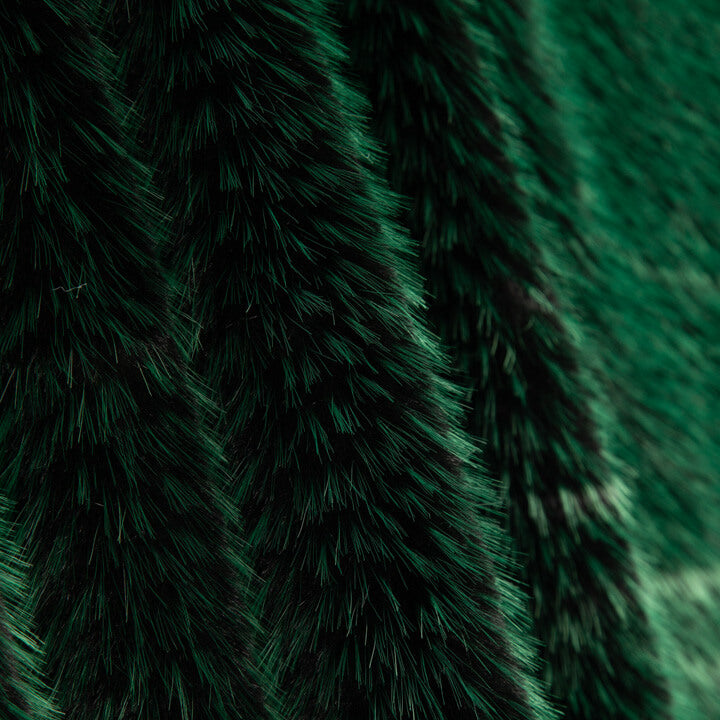 Long Pile Fox-Effect Hair, Zafira Green and Black - Ribes y Casals