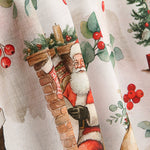 Printed Cotton Canvas: Father Christmas and Chimney - Ribes y Casals