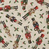 Printed Cotton Canvas with Nutcracker Soldiers - Ribes y Casals