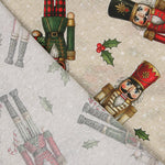 Printed Cotton Canvas with Nutcracker Soldiers - Ribes y Casals