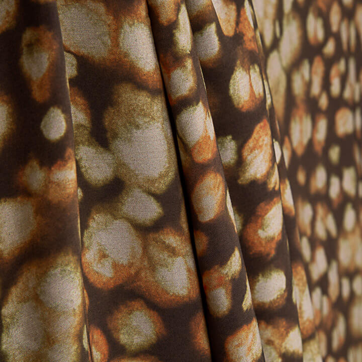 Double-Sided Printed Viscose Fabric – Earth Mosaic - Ribes y Casals