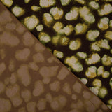 Double-sided viscose fabric, olive mosaic - Ribes y Casals