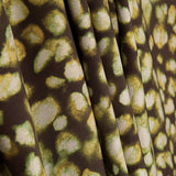 Double-sided viscose fabric, olive mosaic - Ribes y Casals