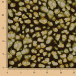 Double-sided viscose fabric, olive mosaic - Ribes y Casals
