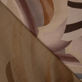 Double-sided viscose fabric with abstract earth-toned waves - Ribes y Casals