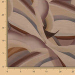 Double-sided viscose fabric with abstract earth-toned waves - Ribes y Casals