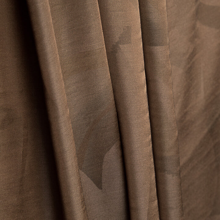 Double-sided viscose fabric with abstract wave pattern in aqua green - Ribes y Casals