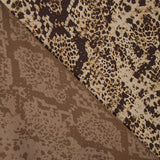 Double-sided viscose fabric with snake print - Ribes y Casals