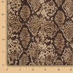 Double-sided viscose fabric with snake print - Ribes y Casals