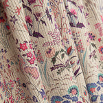 Multicoloured ‘Wild Garden’ Printed Corduroy - Ribes y Casals