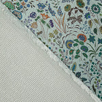 Printed Corduroy – Wild Garden, Aquamarine Green - Ribes y Casals