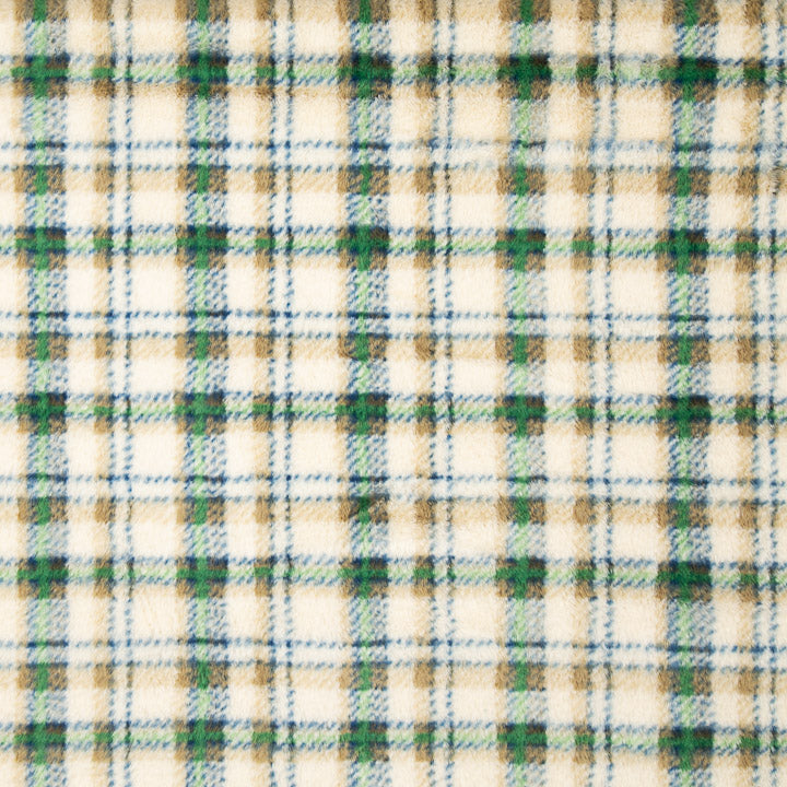 Green Tartan-Printed Coral Fleece - Ribes y Casals