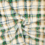 Green Tartan-Printed Coral Fleece - Ribes y Casals