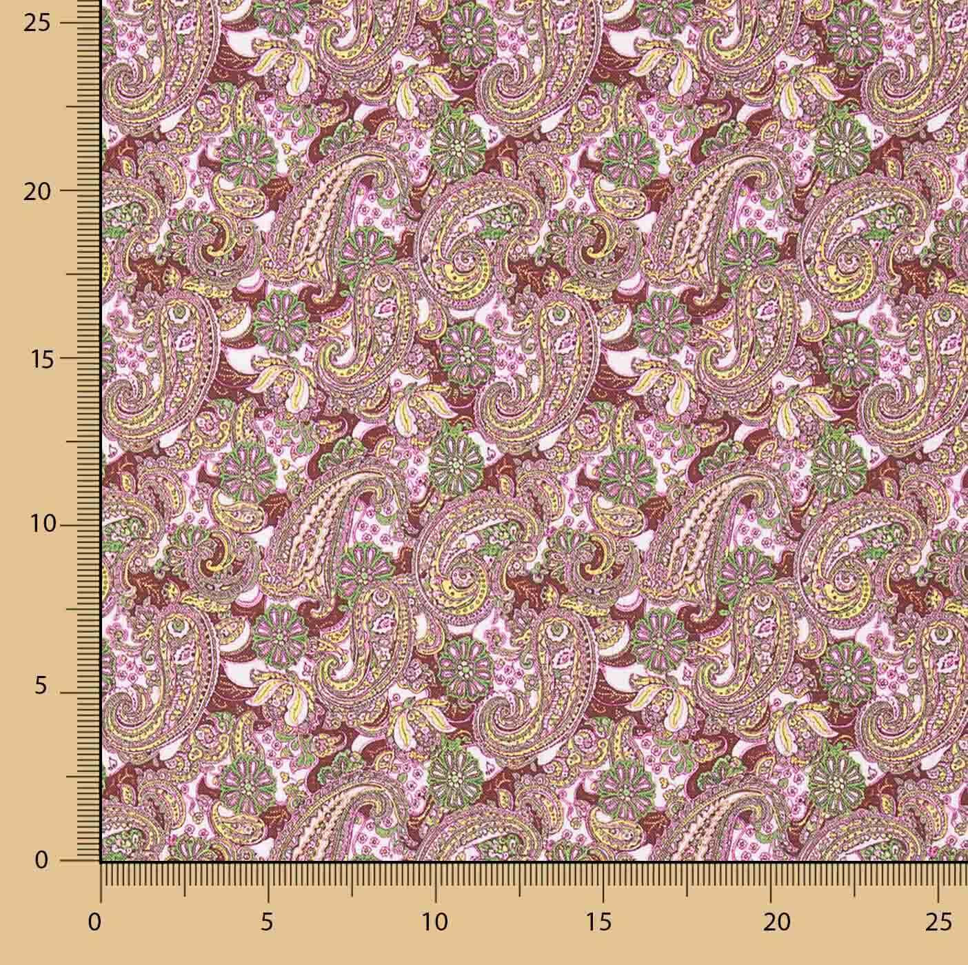 Pink Paisley Poplin - Ribes y Casals
