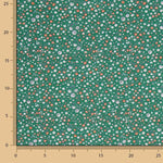 Green Mini Floral Printed Poplin - Ribes y Casals