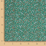 Green Mini Floral Printed Poplin - Ribes y Casals