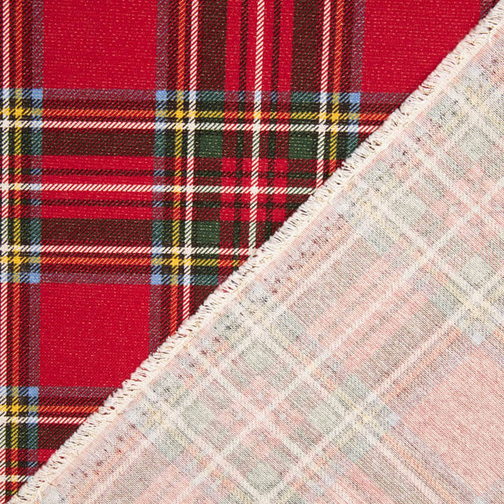 Christmas Lurex Canvas Red Checkered - Ribes y Casals