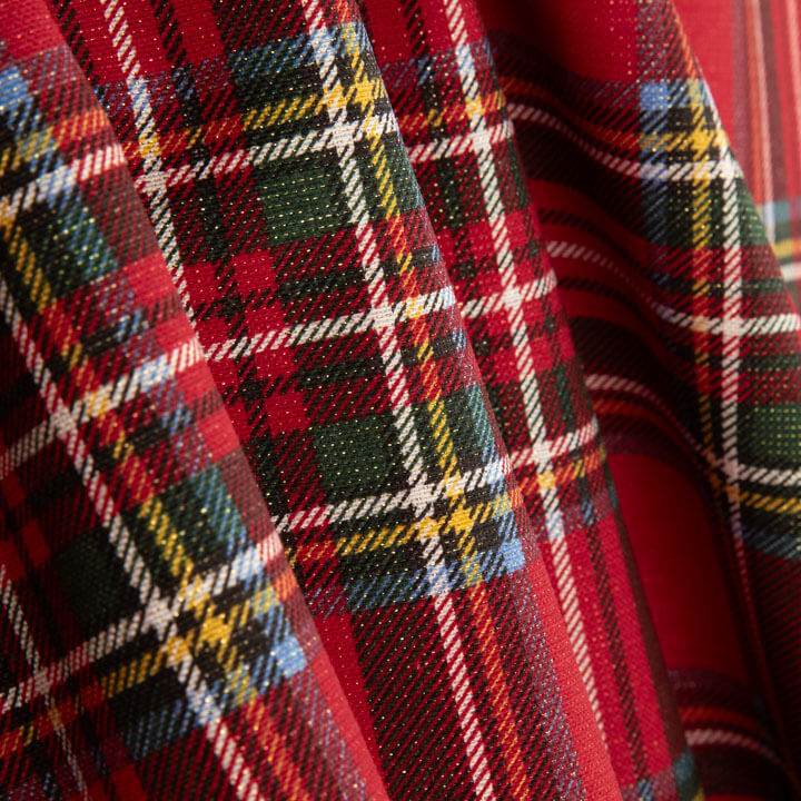 Christmas Lurex Canvas Red Checkered - Ribes y Casals