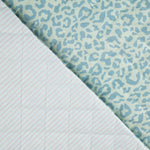 Reversible Quilted Nairobi Blue Animal Print and Stripes - Ribes y Casals